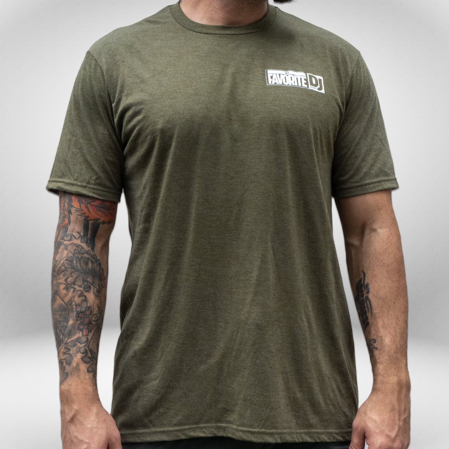Military Green Tri-Blend Logo Shirt